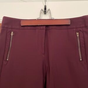 LOFT Deep Burgundy skinny Ankle Pants size 8